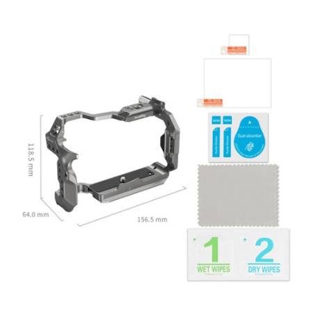 SmallRig 4977 - klatka operatorska do Canon EOS R5 II z mocowaniem HawkLock QR_Zawartość zestawu_4